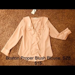 Boston Proper Blush Blouse